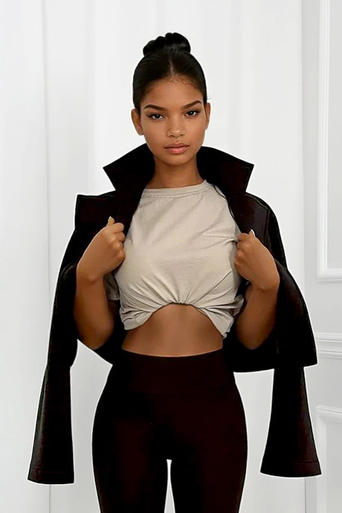 Dámske čierne hrubé krátke sako